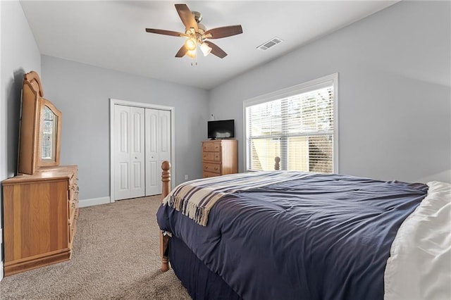 150 Crestview Rd, Jackson, GA 30233 - bedroom featuring carpet floors, a closet, baseboards, and ceiling fan
