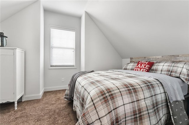 150 Crestview Rd, Jackson, GA 30233 - bedroom with carpet flooring, vaulted ceiling, and baseboards