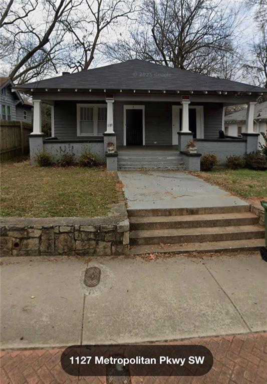 1127 Metropolitan Pkwy SW, Atlanta, GA 30310 - view of front of property featuring covered porch