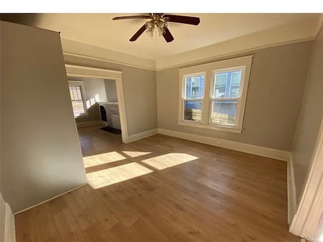 1127 Metropolitan Pkwy SW, Atlanta, GA 30310 - unfurnished room with baseboards, ceiling fan, and wood finished floors