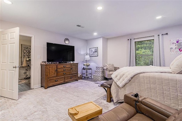 1549 Miller Valley Dr, Bethlehem, GA 30620 - bedroom featuring recessed lighting and light carpet