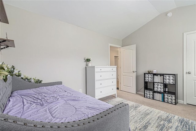 1549 Miller Valley Dr, Bethlehem, GA 30620 - bedroom featuring vaulted ceiling, carpet flooring, and baseboards