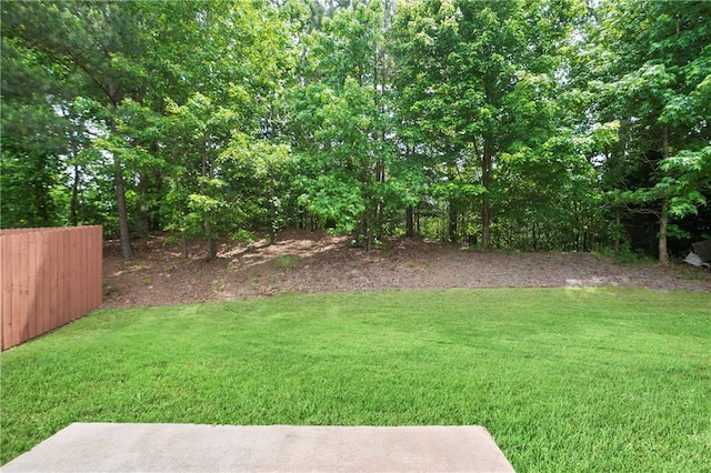 view of green lawn