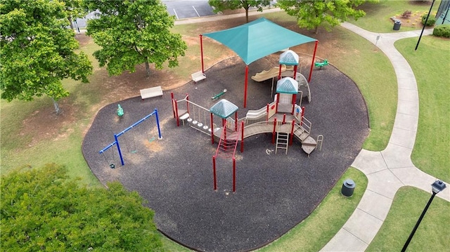 bird's eye view of a community park