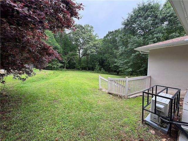 4135 Moore Rd, Conley, GA 30288 - view of green lawn with a wooden deck
