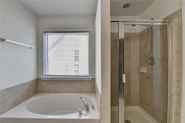 580 Hammersmith Dr, Suwanee, GA 30024 - bathroom with a garden tub and a shower stall