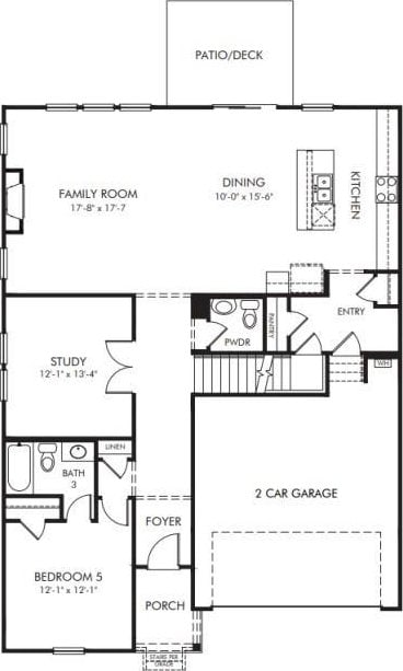 519 Magnolia Dr, Dawsonville, GA 30534 - home floor plan