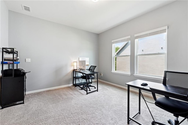519 Magnolia Dr, Dawsonville, GA 30534 - carpeted home office featuring baseboards