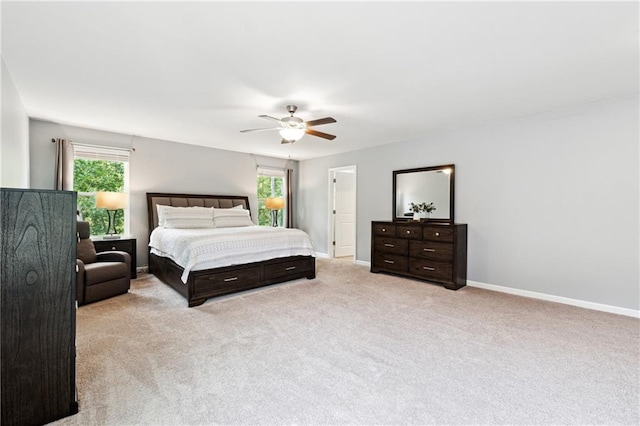 519 Magnolia Dr, Dawsonville, GA 30534 - carpeted bedroom featuring ceiling fan and baseboards