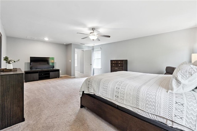 519 Magnolia Dr, Dawsonville, GA 30534 - carpeted bedroom with baseboards and ceiling fan