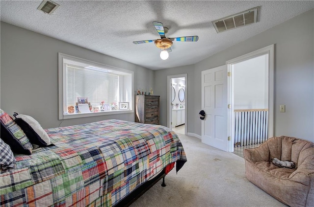 317 Shenandoah Dr NE, Calhoun, GA 30701 - bedroom featuring carpet, a ceiling fan, and ensuite bathroom