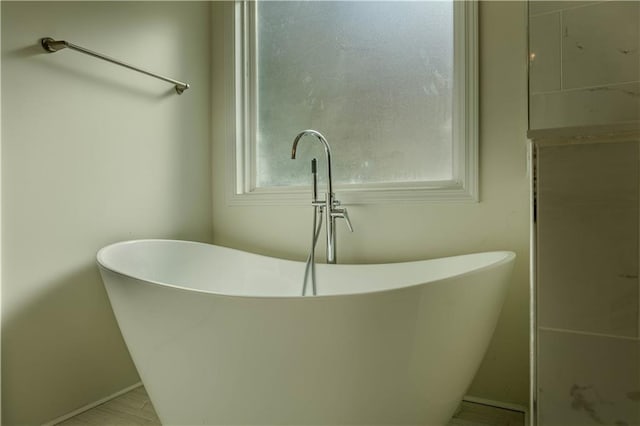 bathroom featuring a bathing tub