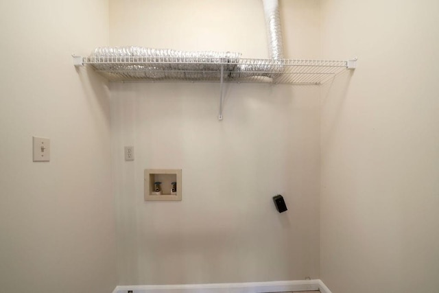 laundry area with hookup for a washing machine