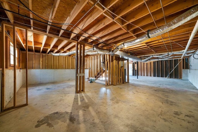view of basement