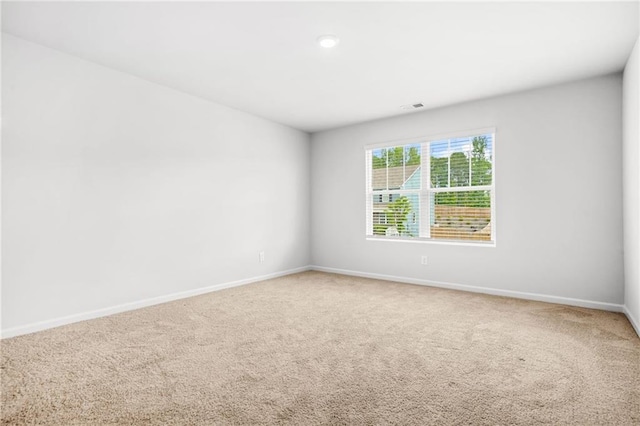 3135 Ellenton Dr, Lithia Springs, GA 30122 - carpeted empty room with visible vents, recessed lighting, and baseboards