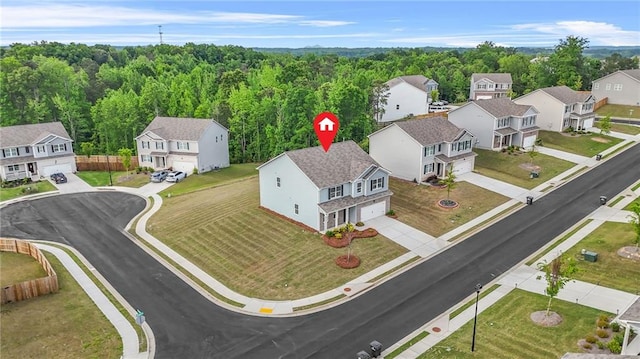 3135 Ellenton Dr, Lithia Springs, GA 30122 - drone / aerial view with a residential view