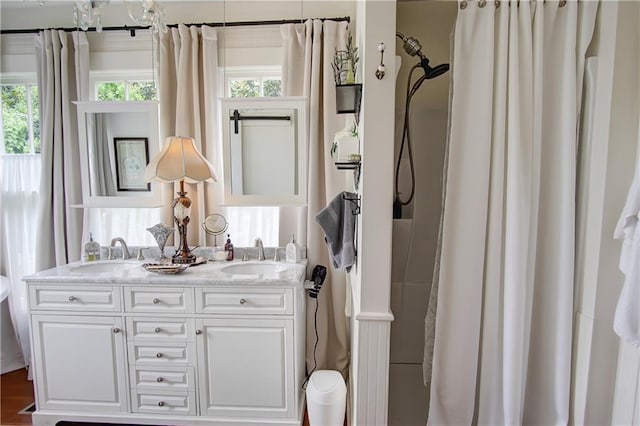 bathroom featuring vanity