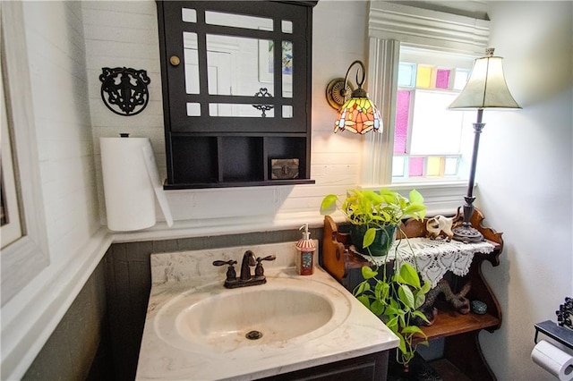 bathroom featuring vanity