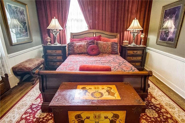 bedroom featuring wood-type flooring