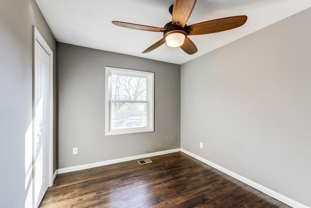 284 Barfield Ave SW, Atlanta, GA 30310 - empty room with a ceiling fan, baseboards, and wood finished floors