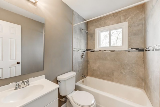 284 Barfield Ave SW, Atlanta, GA 30310 - full bathroom with toilet, vanity, and bathing tub / shower combination