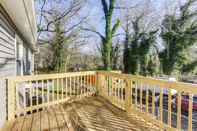 284 Barfield Ave SW, Atlanta, GA 30310 - wooden terrace featuring view of wooded area