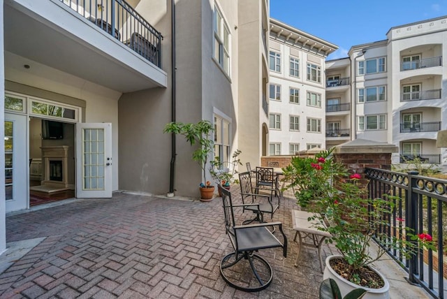 exterior space with a patio area