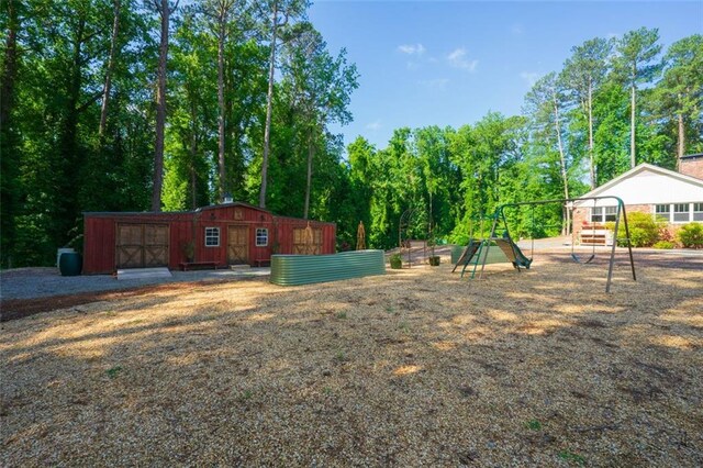 1382 Varner Rd, Marietta, GA 30062 - view of yard featuring an outdoor structure