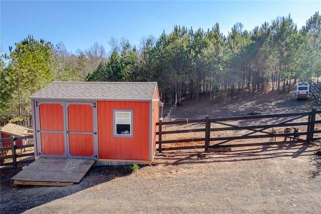 view of outbuilding