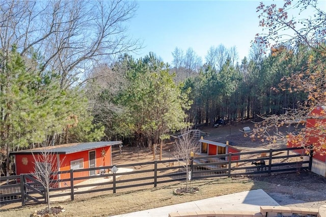 view of stable