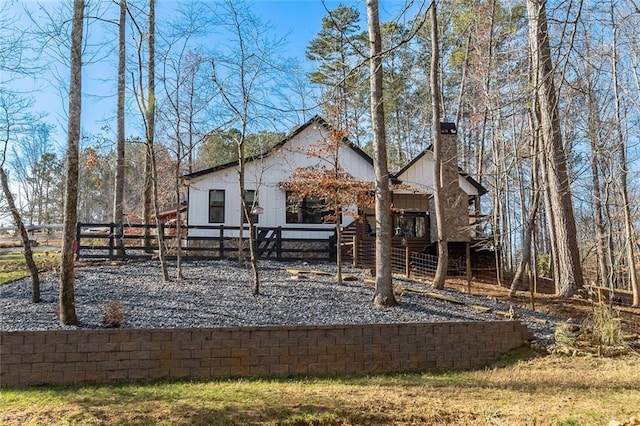 view of rear view of house