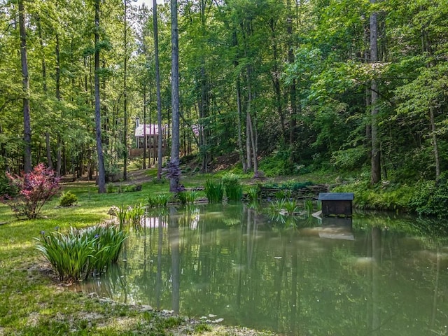 view of home's community featuring a water view