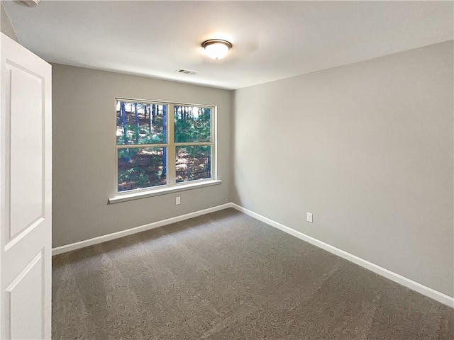 view of carpeted empty room