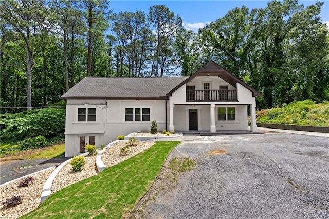 1887 Shalimar Dr, Atlanta, GA 30345 - modern inspired farmhouse with a balcony and roof with shingles