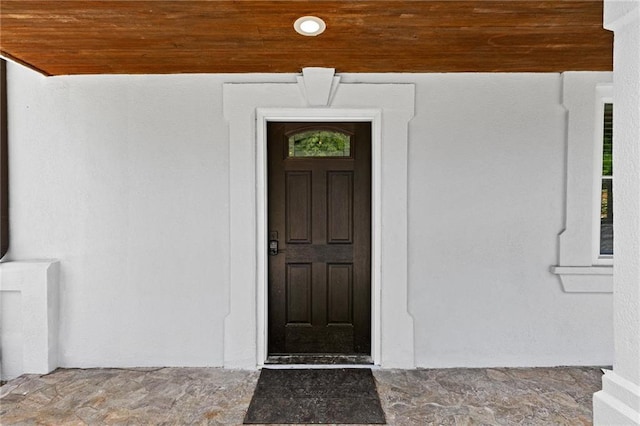1887 Shalimar Dr, Atlanta, GA 30345 - property entrance with stucco siding