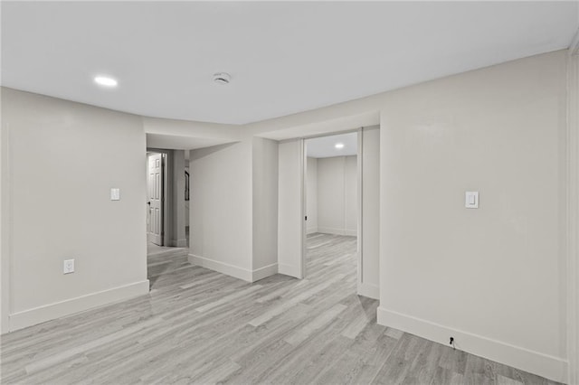 1887 Shalimar Dr, Atlanta, GA 30345 - finished basement with baseboards, recessed lighting, and light wood finished floors
