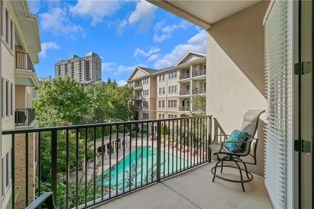 3621 Vinings Slope SE Unit 3411, Atlanta, GA 30339 - balcony with view of pool area