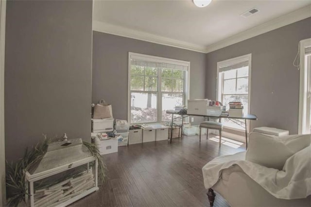 1420 Baygreen Rd, Suwanee, GA 30024 - office space with hardwood / wood-style floors and ornamental molding