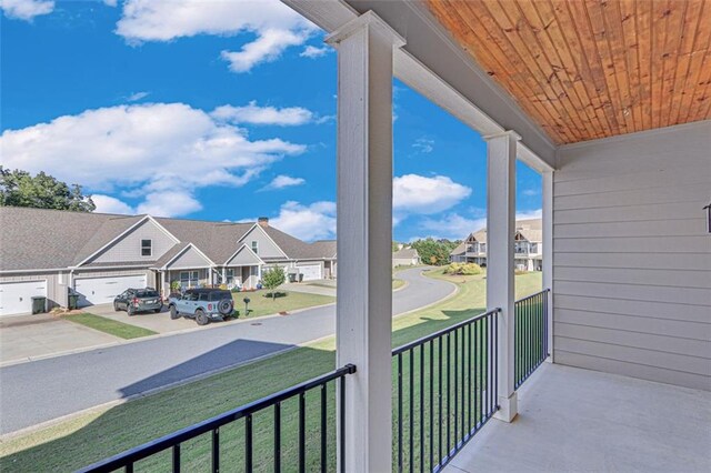 view of balcony