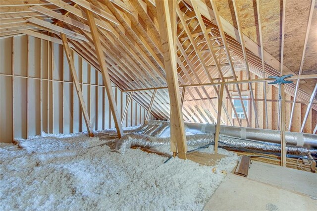 view of attic