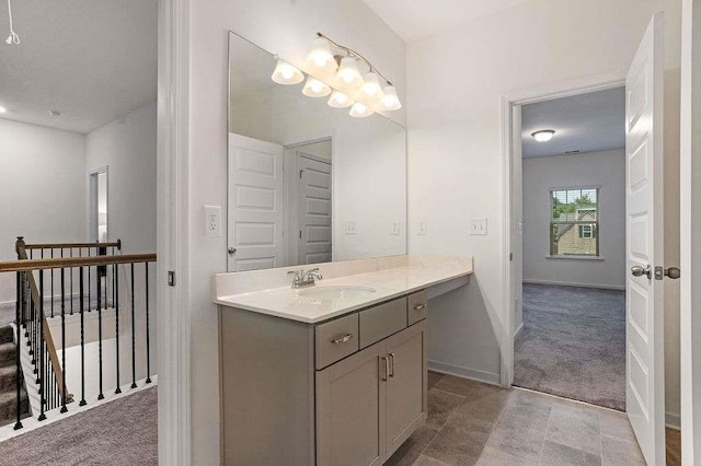 939 Brittfield Way, Loganville, GA 30052 - bathroom featuring vanity and baseboards