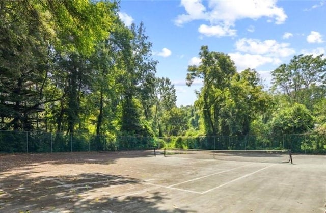 view of tennis court