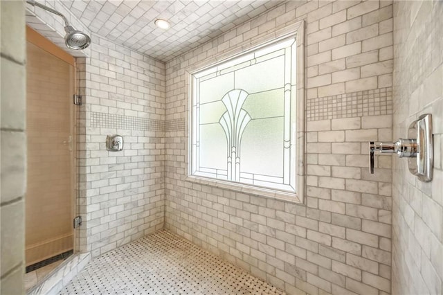 bathroom with an enclosed shower