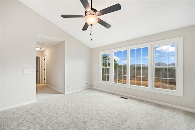 2279 Jerusalem Church Rd, Jasper, GA 30143 - carpeted spare room featuring ceiling fan and vaulted ceiling