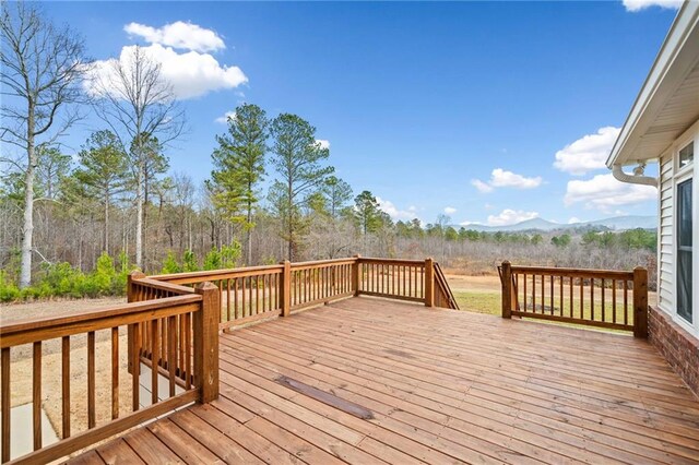 2279 Jerusalem Church Rd, Jasper, GA 30143 - wooden terrace with a mountain view