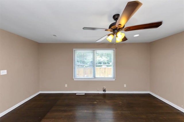 2702 Rollingwood Ln SE, Atlanta, GA 30316 - spare room with ceiling fan and wood finished floors
