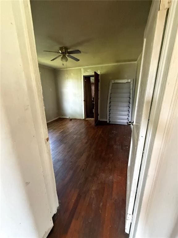1561 Demorest Mount Airy Hwy, Mount Airy, GA 30563 - unfurnished room featuring dark wood-style floors and a ceiling fan