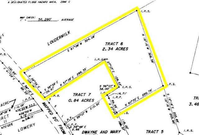 1561 Demorest Mount Airy Hwy, Mount Airy, GA 30563 - map / location featuring property parcel outlined
