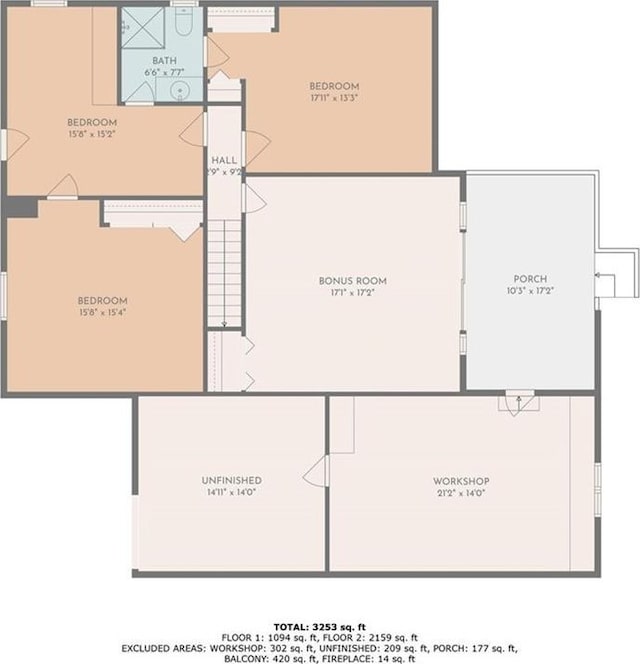 1075 Winding Branch Ln, Atlanta, GA 30338 - home floor plan