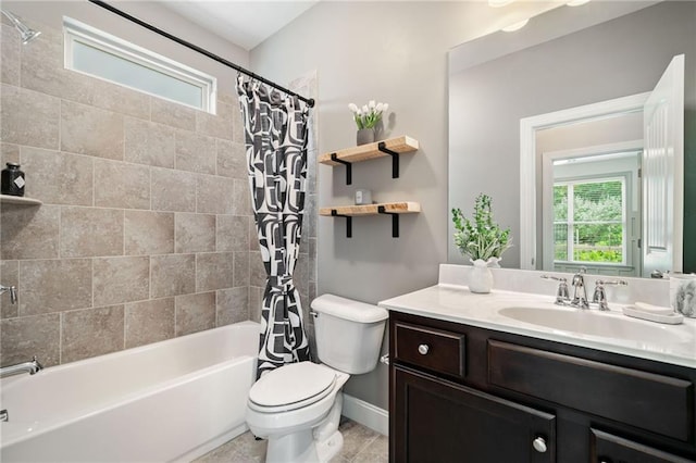 4460 Hunters Walk Way, Cumming, GA 30028 - bathroom featuring vanity and shower / bath combination with curtain